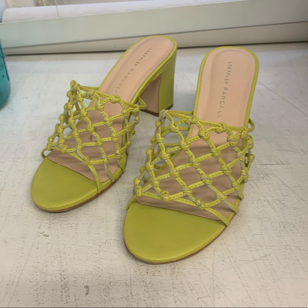 Loeffler Randall Tyler woven mules sandal 6.5
